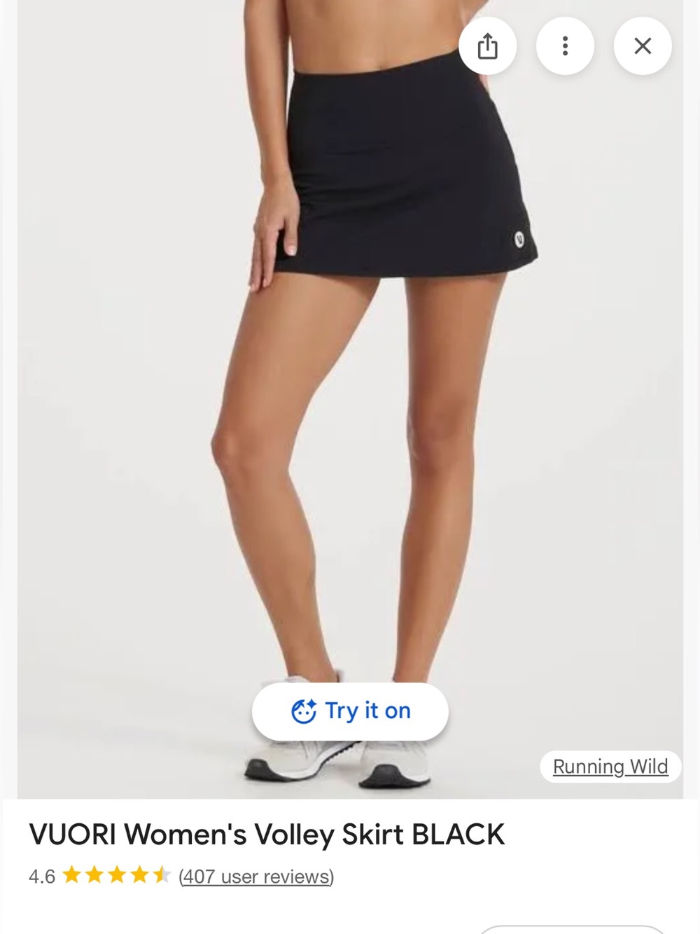 Vuori Volley Women's Active Skirt (Size L) - Picture 2 of 2
